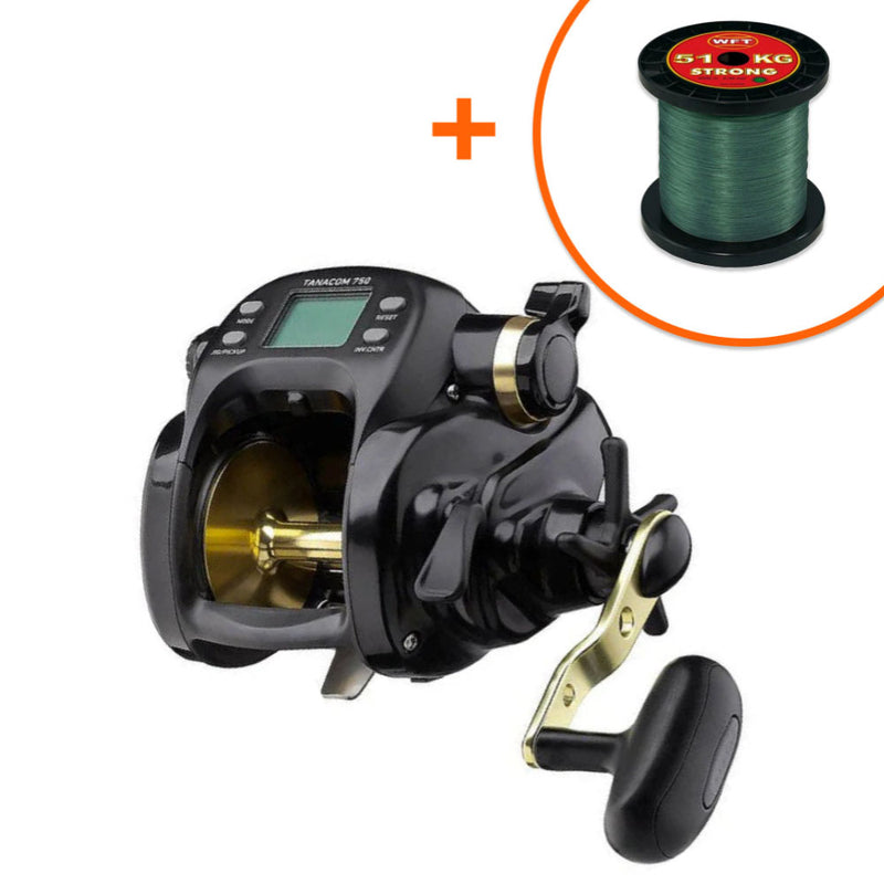 Načtěte obrázek do galerijního prohlížeče, Daiwa Tanacom 750 - s návinem 600m pletenky WFT 0,32mm 51kg