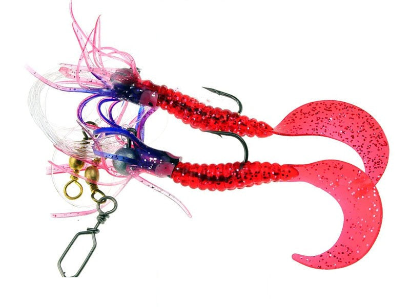 Załaduj obraz do przeglądarki galerii, Kinetic Sabiki Loaded Shadtail Skirt UV 5/0