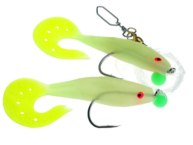 Načtěte obrázek do galerijního prohlížeče, Kinetic Sabiki Shad Tail UV 6/0 0,80mm 130cm Glow