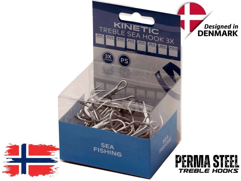 Načtěte obrázek do galerijního prohlížeče, Kinetic Trojháček Sea Hook 3x 10/0 12ks