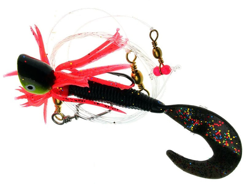 Načtěte obrázek do galerijního prohlížeče, Kinetic Sabiki Wiggle Twister UV Pink Black / RED