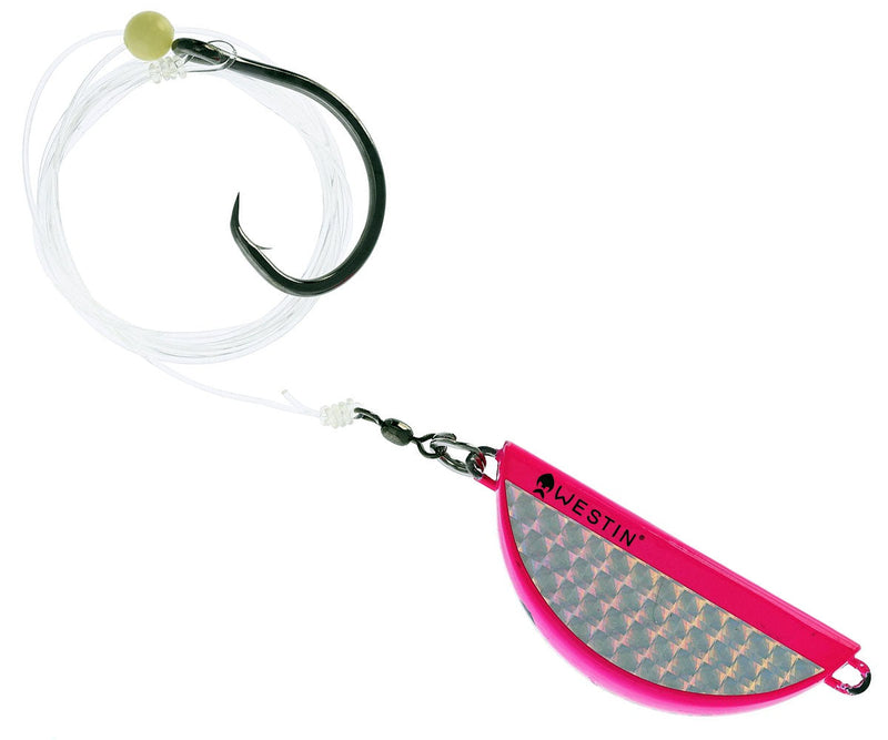 Načtěte obrázek do galerijního prohlížeče, Westin Halibut Anti Twist Rig Circle Hook 350g 12/0 Pink Flash