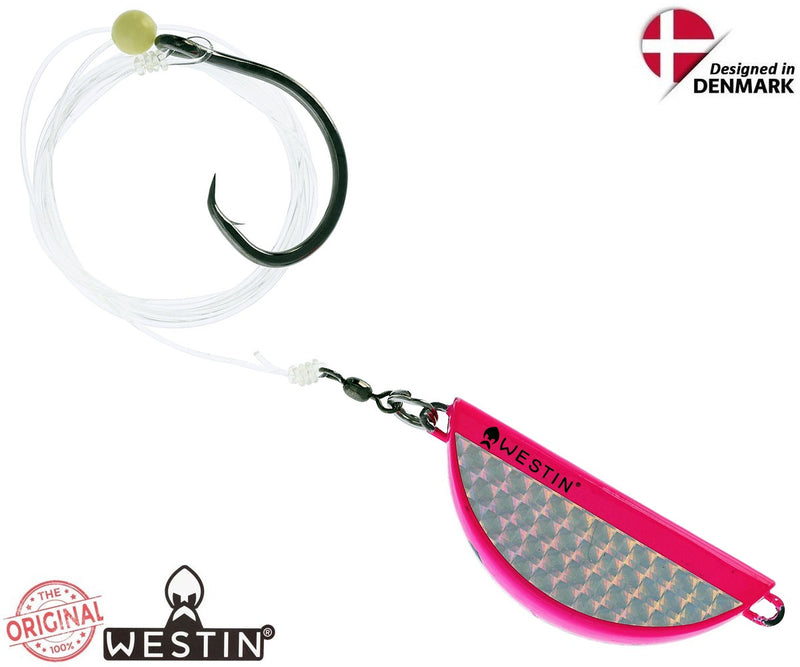 Načtěte obrázek do galerijního prohlížeče, Westin Halibut Anti Twist Rig Circle Hook 350g 12/0 Pink Flash
