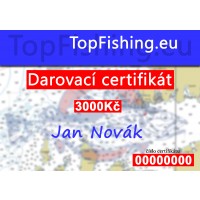 Darovací certifikát 3000Kč