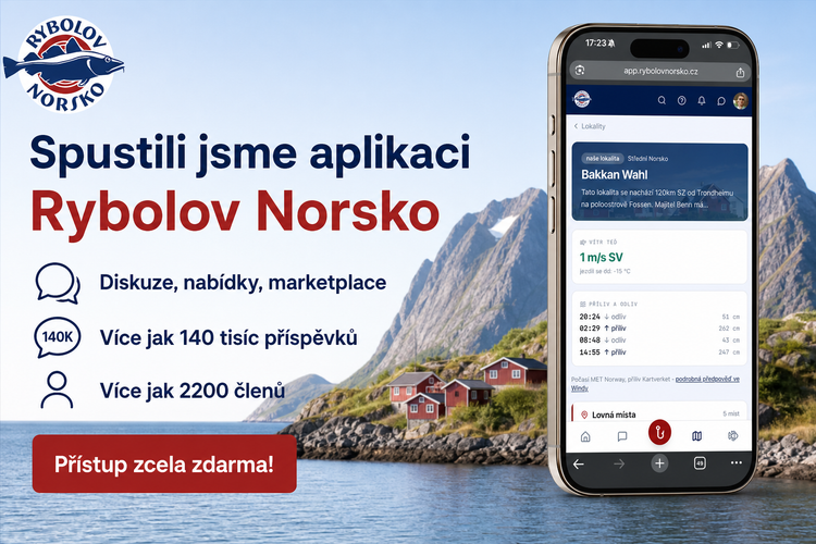 Představujeme aplikaci Rybolov Norsko: celá komunita, lokality i bazar na jednom místě