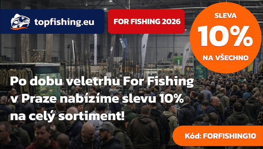 Sleva 10 % na celý sortiment během veletrhu For Fishing 2026
