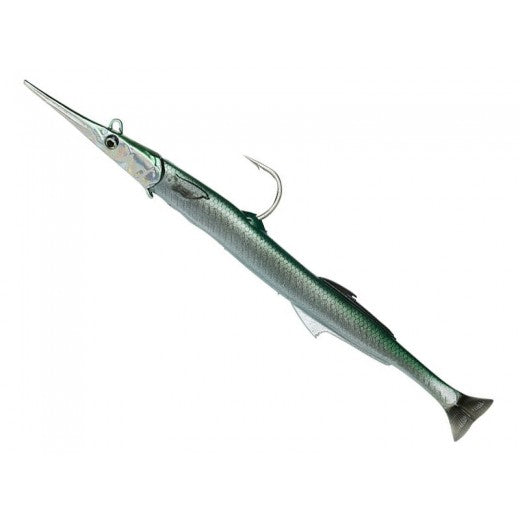 Načtěte obrázek do galerijního prohlížeče, Savage Gear 3D Needlefish Pulse Tail 30cm 105g Green Silver
