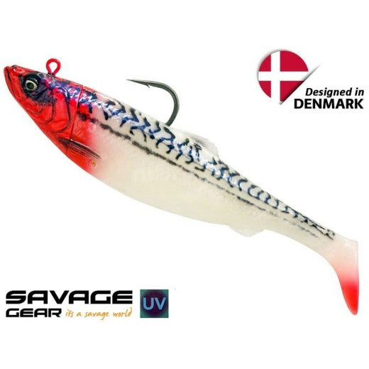 4D Herring Big Shad 25cm 300g 1+1pcs Red Head Mack