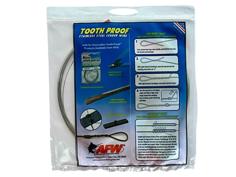 Načtěte obrázek do galerijního prohlížeče, Lanko AFW Tooth Proof Stainless Steel Leader Wire 9,2m 31kg
