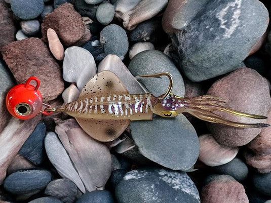 Čeburaška červená oliheň UV 50g 15cm