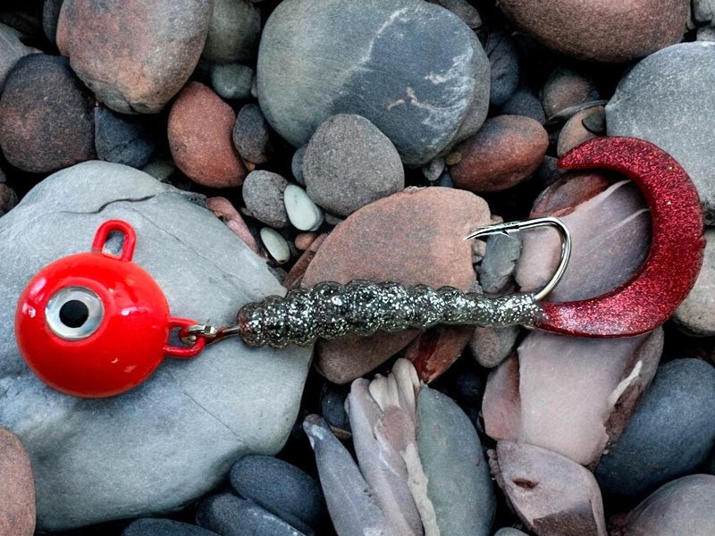 Načtěte obrázek do galerijního prohlížeče, Čeburaška červená twister 100g 13cm Silver/Red
