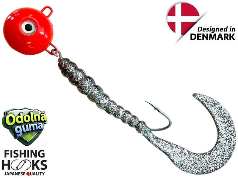 Načtěte obrázek do galerijního prohlížeče, Čeburaška červená twister 200g 19cm Silver
