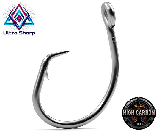 Háček Circle Hook Silver Dragon 18/0 2ks