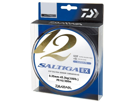 Pletenka Daiwa SALTIGA 0,35mm 45,3kg 300m PE#6 Multicolor