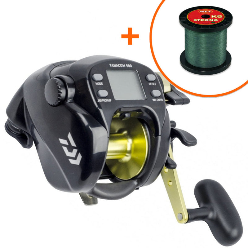Načtěte obrázek do galerijního prohlížeče, Daiwa Tanacom 500 s návinem 500m pletenky WFT 0,25mm 39kg
