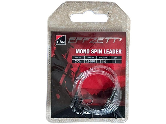 DAM Mono Spin Leader 55cm 27kg 1mm 2ks