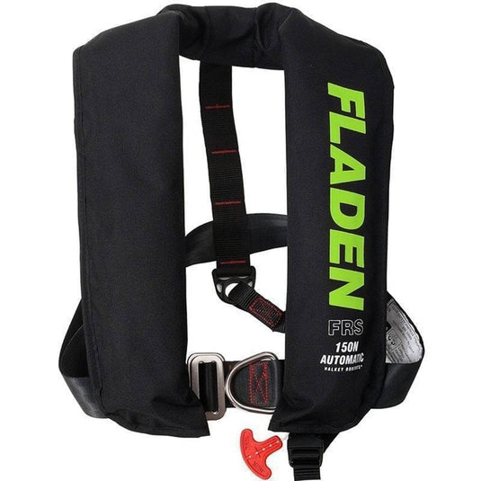 Fladen Automatická nafukovací plovací vesta D-ring Limegreen 150N Automatic