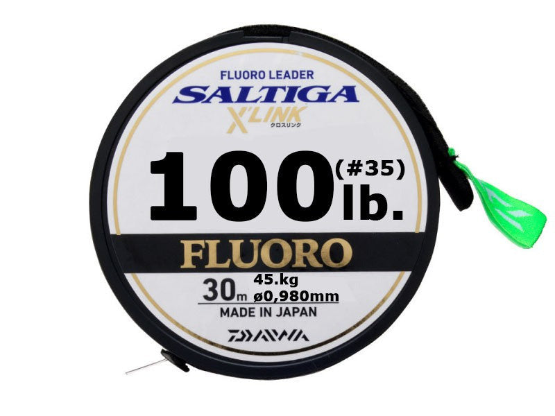 Načtěte obrázek do galerijního prohlížeče, Daiwa Fluoro Leader Saltiga XLink 0,98mm 45,4kg 30m

