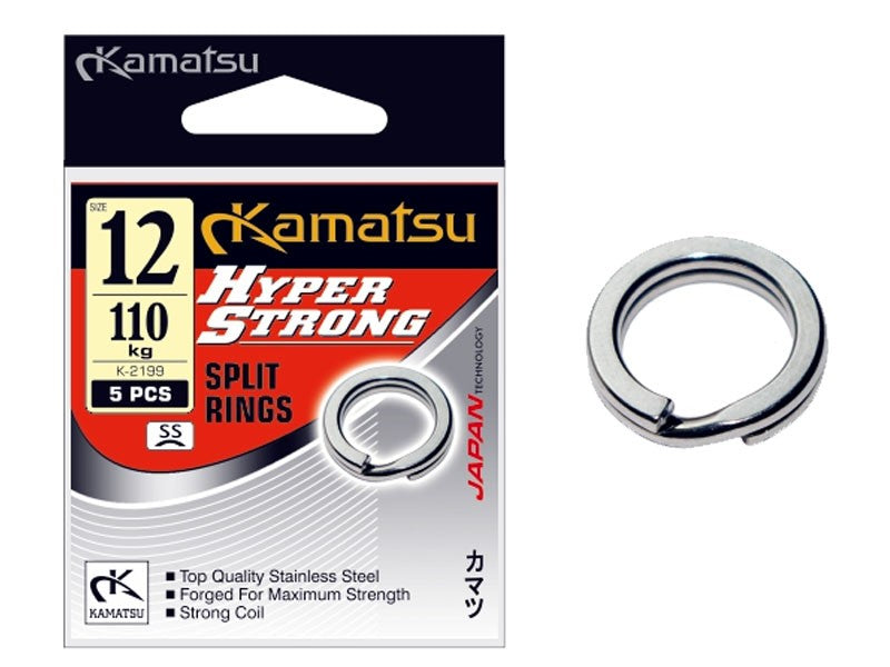 Načtěte obrázek do galerijního prohlížeče, Kamatsu Hyper Strong pevnostní kroužek 12mm 110kg plochý 5ks
