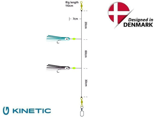 Kinetic Sabiki chobotnice Blekksprut Maxi 8/0 110cm 0,80mm