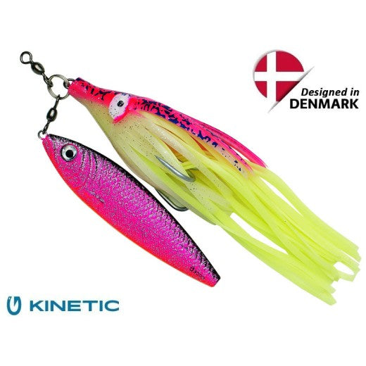 Kinetic Halibut Jigger 400g Black Pink
