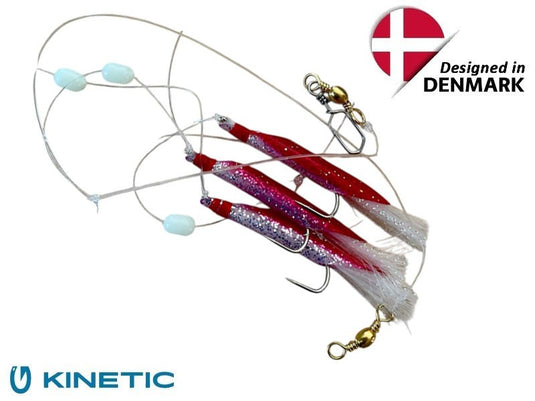 Kinetic trubičky Mini MAKK Rig 5/0 Red/Silver