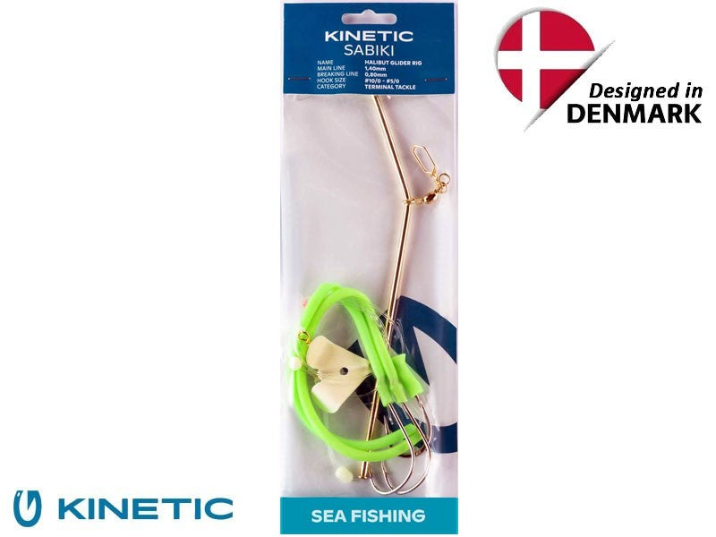 Načtěte obrázek do galerijního prohlížeče, Kinetic Sabiki Halibut Glider 10/0 5/0 Glow
