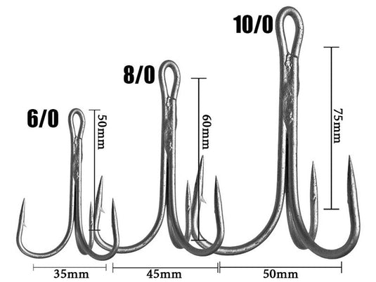 Kinetic Trojháček Sea Hook 3x 8/0 12ks