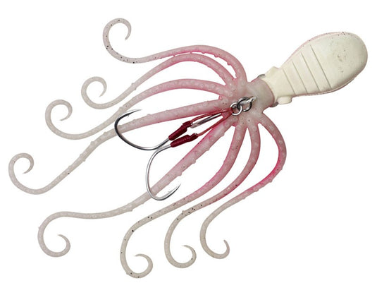 3D Octopus UV Pink Glow 20cm 180g