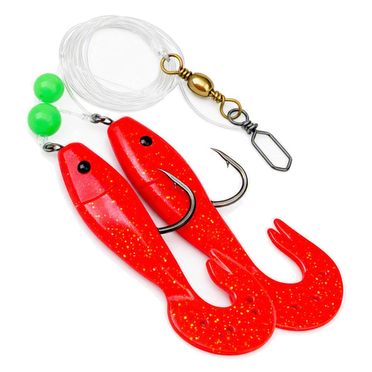 Kinetic Sabiki Shad Tail UV 6/0 0,80 mm 130 cm Leuchten