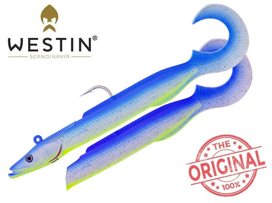 Sandy Andy Curltail Jig 122g 22cm 8/0 Eletric Lagoon