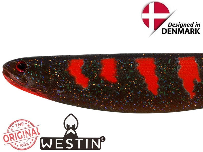 Załaduj obraz do przeglądarki galerii, Westin Shadteez Slim 18cm 33g Motoroil Blood
