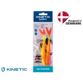 Kinetic Sabiki Soft Tail UV 8/0 Yellow/Orange Fire Tail
