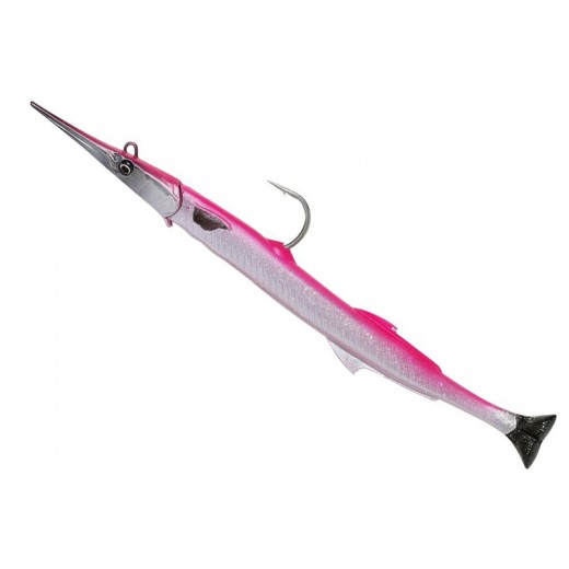 3D Needlefish Pulse Tail 30cm 105g Pink Silver