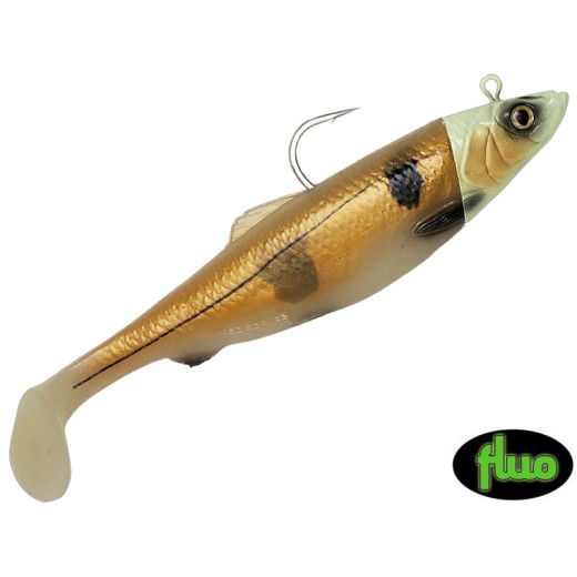 4D Herring Big Shad 25cm 300g 1+2pcs Glow Haddock