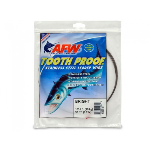 AFW Tooth Proof Leader Wire 9m 31kg