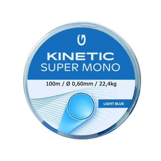 Kinetic Super Mono 100m 0,60mm 22,4kg Light Blue