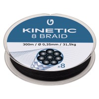Kinetic 8 Braid 300m 0,35mm 31,5kg Black